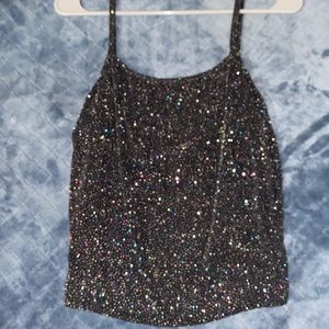 Black sparkly shirt
